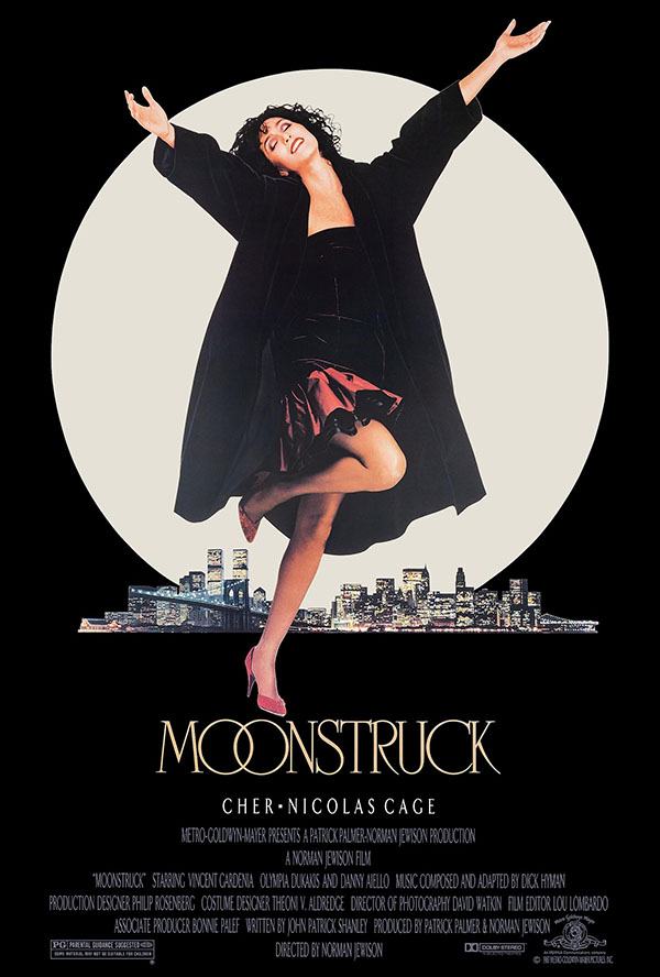 Film poster for "Moonstruck."
