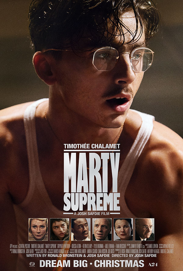 Filme poster for "Marty Supreme."