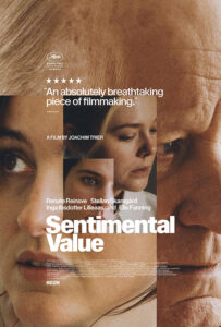 Film poster for "Sentimental Value."