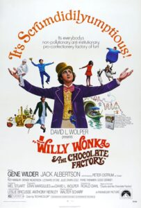 Film poster for "Willy Wonka & the Chocolate Factory."